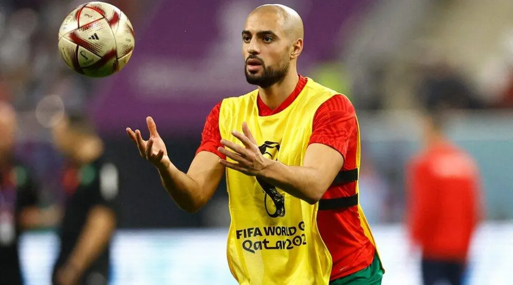 لاعب الوسط المغربي سفيان أمرابط إلى أياكس (رويترز)