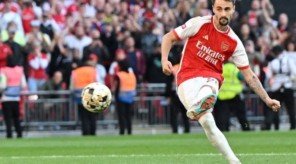 البرتغالي فابيو فييرا لاعب وسط آرسنال يقترب من هامبورغ (أ.ف.ب)
