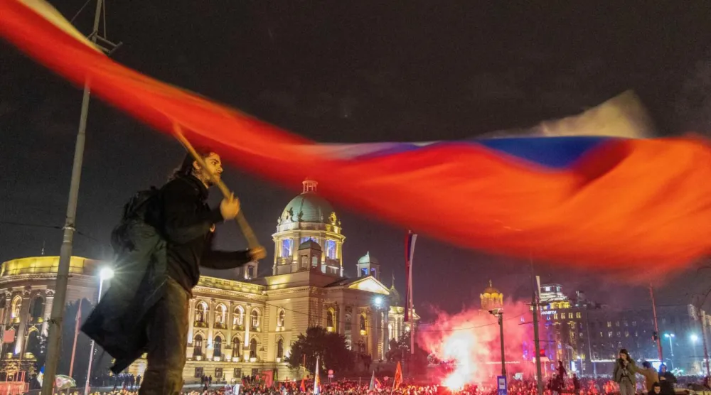 Öğrencilerin Aleksandar Vucic yönetimine karşı başlattığı protesto hareketi 2024'ten beri sürüyor (Reuters)