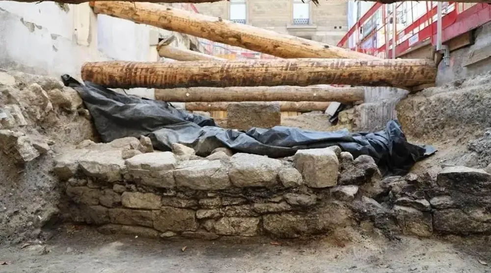 Lutetia oppidumunun duvarı (Anastasia Choquet/DRAC Île-de-France)