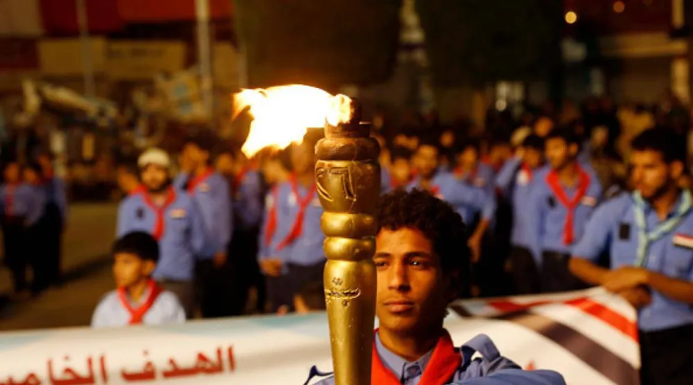 اليمنيون يعدّون الاحتفال بذكرى «ثورة 26 سبتمبر 1962» إحدى وسائل مواجهة الحوثيين (غيتي)