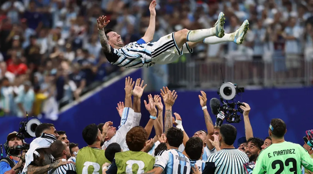 ليونيل ميسي ودّع منتخب الأرجنتين بعد العديد من الإنجازات (أ.ف.ب)