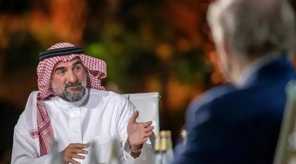 ياسر الرميان في جلسة حوارية ضِمن فعاليات مبادرة مستقبل الاستثمار بالسعودية (واس)