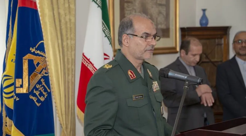يارياب يتحدث في مناسبة بالسفارة الإيرانية لدى فيينا... سبتمبر 2018 «سيركل ديبلوماتيك»