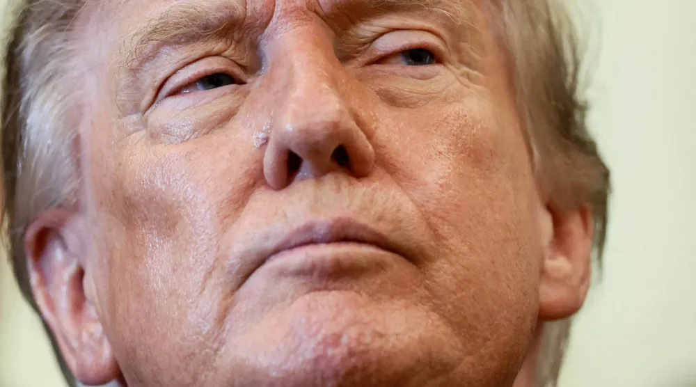  US President Donald Trump attends an event to sign executive orders related to beef, in the Oval Office of the White House, in Washington, DC, US, September 4, 2026. (Reuters)