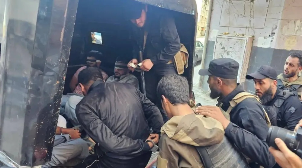 Halep ve kırsalında düzenlenen geniş kapsamlı güvenlik operasyonunda gözaltına alınanlar (Güvenlik kaynakları)