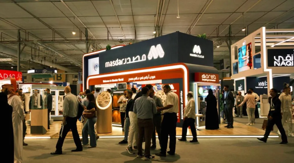 جانب من مشاركة «مصدر» في معرض «Big 5 Construct Saudi» (الشرق الأوسط)