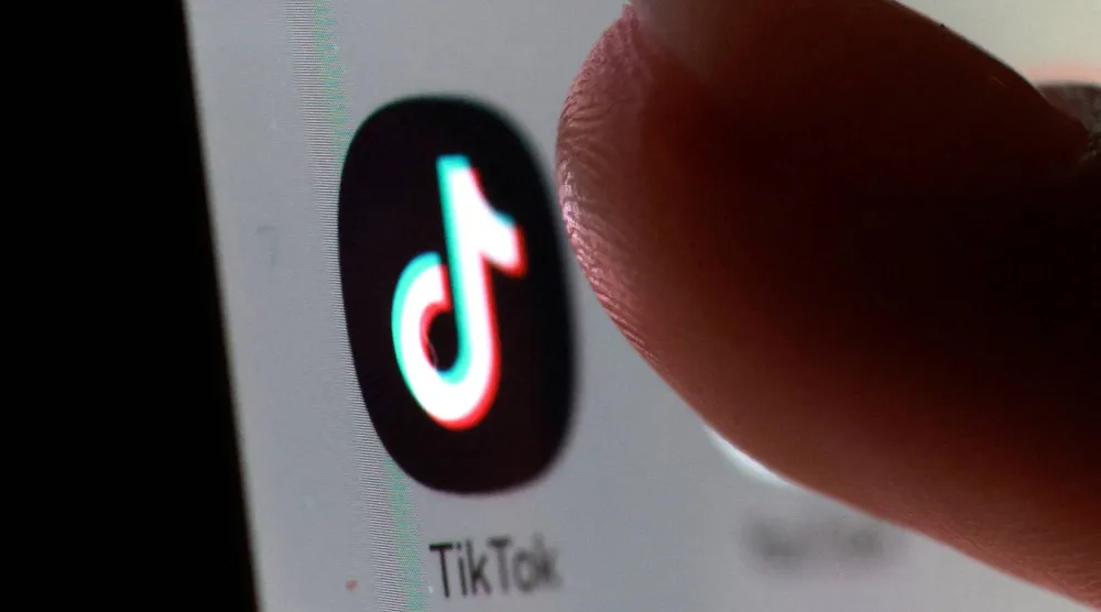 The TikTok app icon on a smartphone in this illustration taken October 27, 2025. (Reuters)