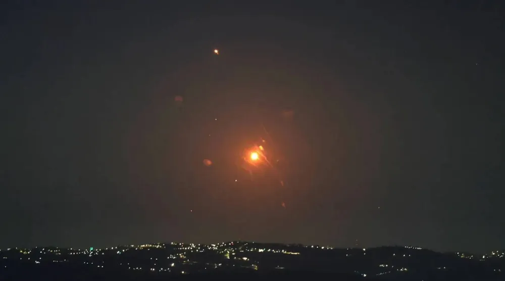 Jordanian air defenses intercept missiles launched from Iran, September 9, 2026 (EPA)