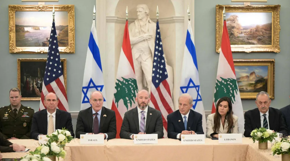 جولة من المفاوضات المباشرة بين إسرائيل ولبنان في واشنطن - 3 يونيو 2026 (أرشيفية - أ.ف.ب)