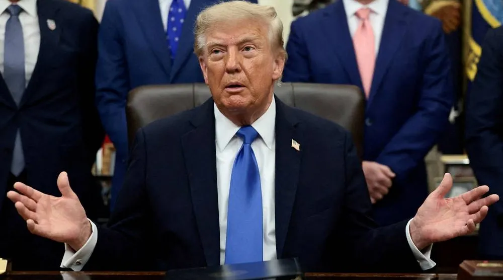 US President Donald Trump speaks during a meeting with travel executives in the Oval Office at the White House in Washington, DC, US, September 2, 2026. (Reuters) 