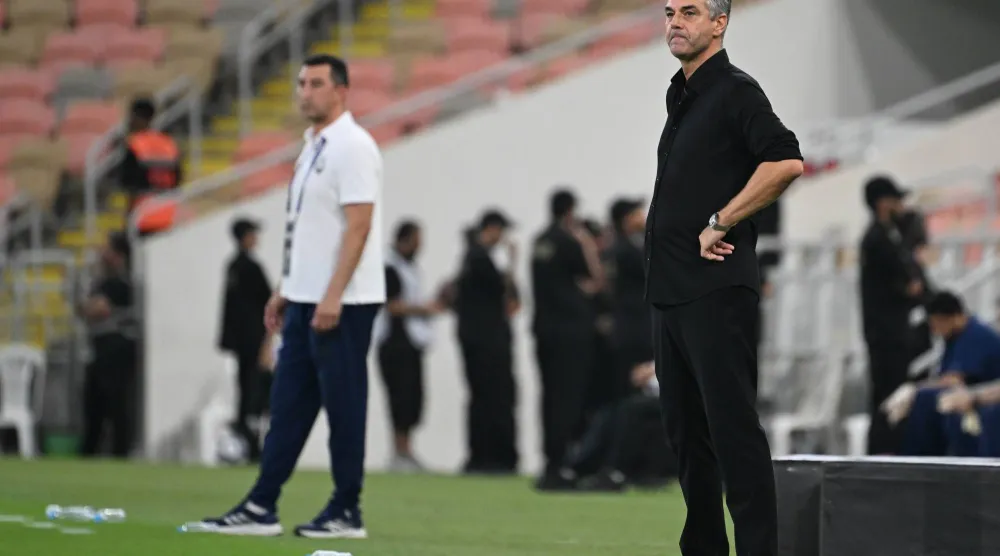 المدرب الهولندي مارينو بوسيتش، المدير الفني للأهلي (تصوير: علي خمج) 