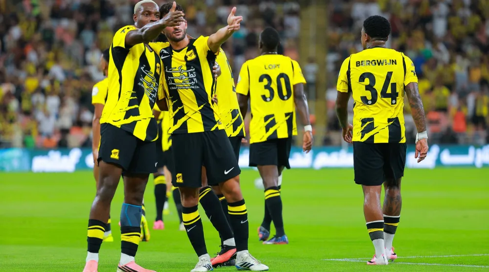 الاتحاد لعب 7 مباريات دون التعرض لأي خسارة (تصوير: محمد المانع) 