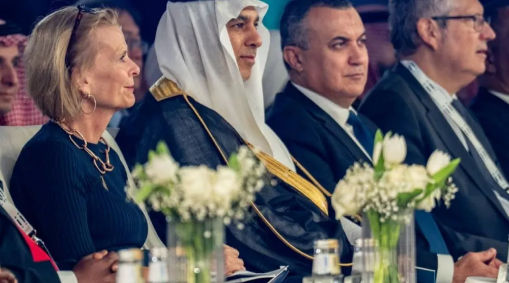 رئيس الهيئة السعودية للبيانات والذكاء الاصطناعي الدكتورعبد الله الغامدي خلال حضوره المؤتمر (سدايا)