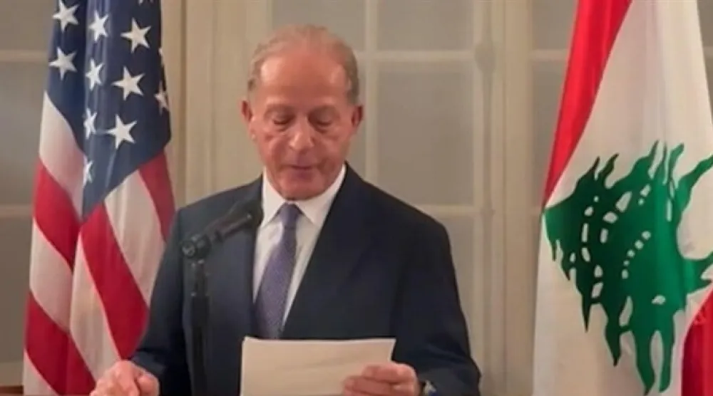 السفير الأميركي لدى لبنان ميشال عيسى (الوكالة الوطنية للإعلام)