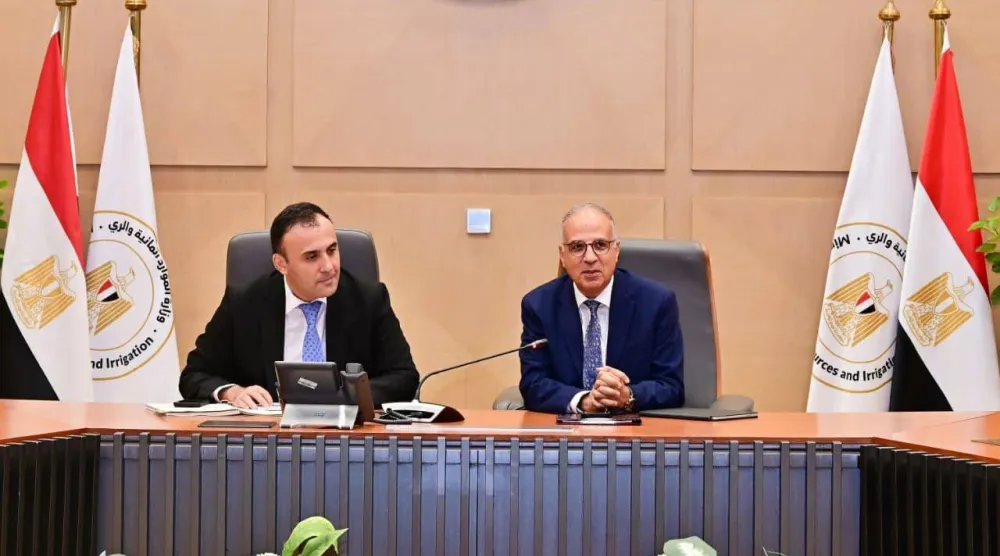 وزير الري المصري خلال لقاء مع النائب الأول لرئيس مجلس الوزراء الأوزبكي (وزارة الري المصرية)
