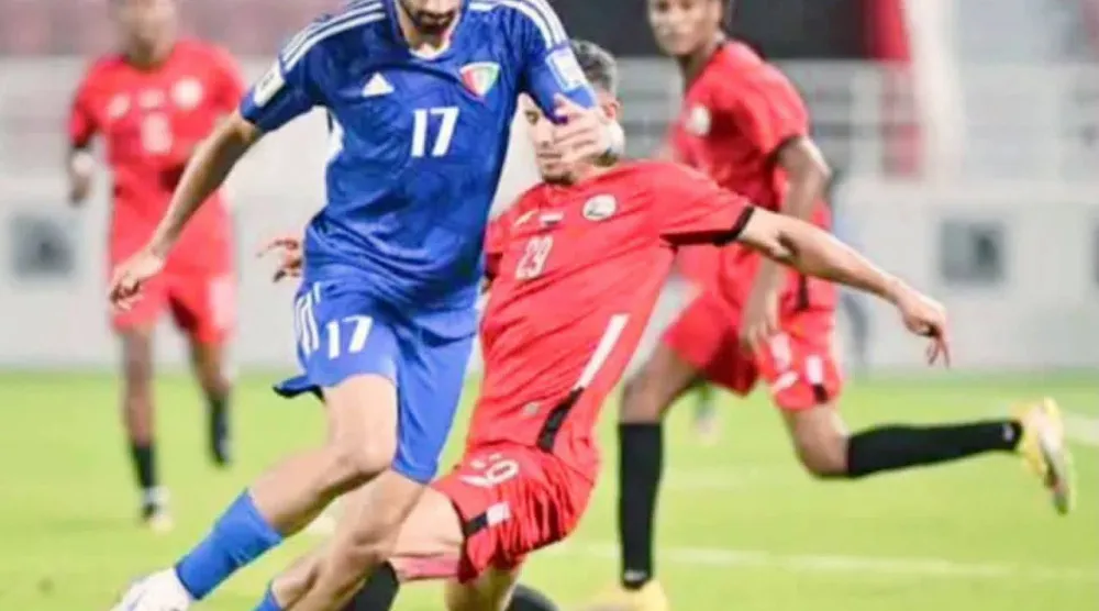 المباراة أقيمت ضمن تحضيرات المنتخبين لكأس الخليج (الاتحاد اليمني لكرة القدم)