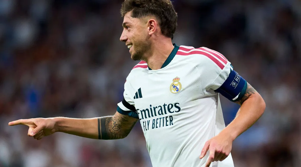 الأوروغوياني فيدريكو فالفيردي قائد ريال مدريد (د.ب.أ)
