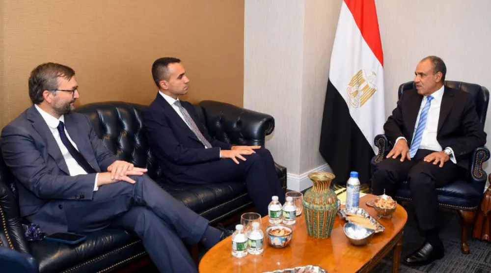 محادثات وزير الخارجية المصري والمبعوث الأوروبي الخاص بمنطقة الخليج (الخارجية المصرية)