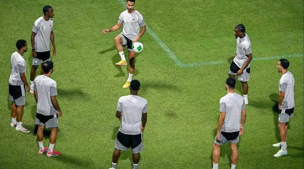 آخر تدريبات المنتخب الإماراتي قبل السفر إلى السعودية (منتخب الإمارات)