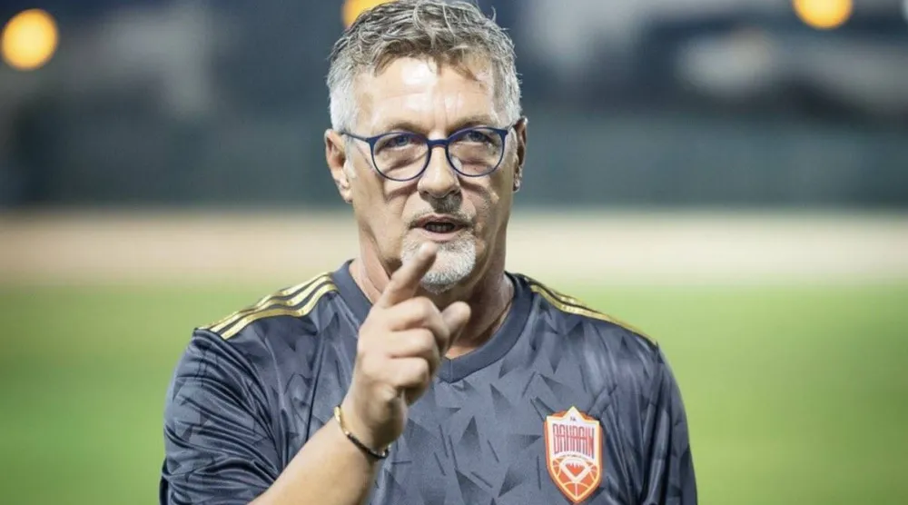 الكرواتي دراغان تالاييتش مدرب المنتخب البحريني (الاتحاد البحريني) 