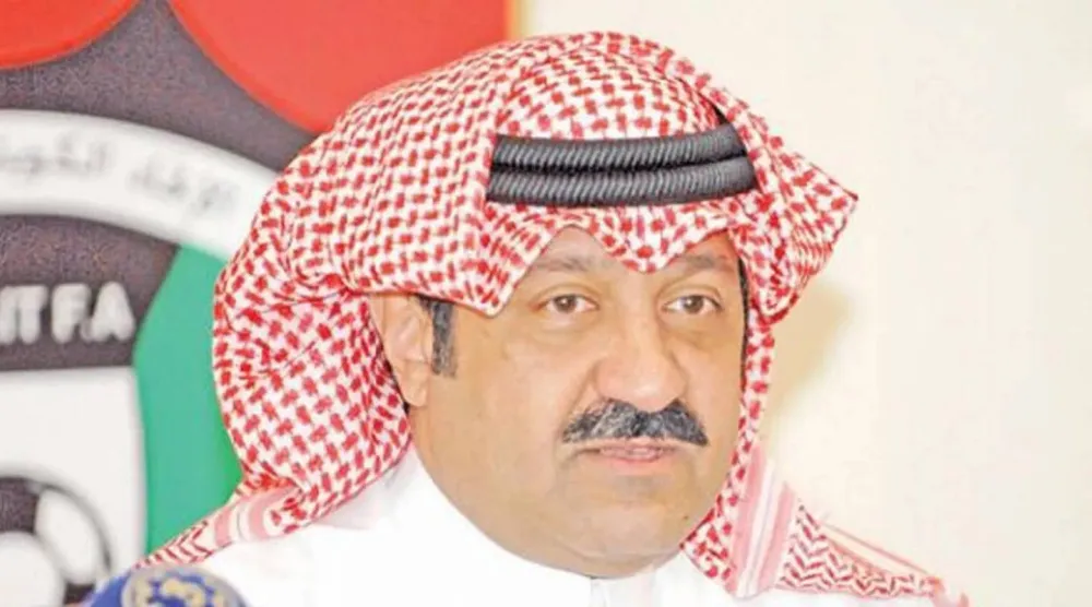 الشيخ أحمد اليوسف الصباح رئيس الاتحاد الكويتي لكرة القدم (الشرق الأوسط)