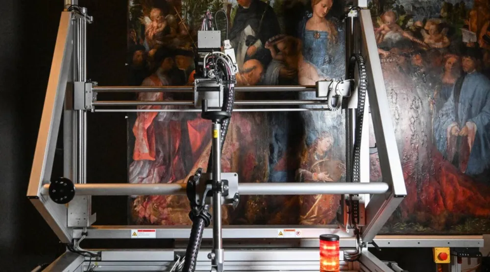 Prague's National Gallery expects to complete the reconstruction of Albrecht Duerer's "Feast of the Rosary" by 2031. Michal CIZEK / AFP

