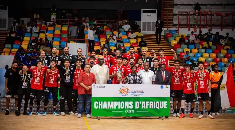 منتخب مصر لكرة اليد للناشئين توّج بلقب بطولة أمم أفريقيا (الاتحاد المصري لكرة اليد)