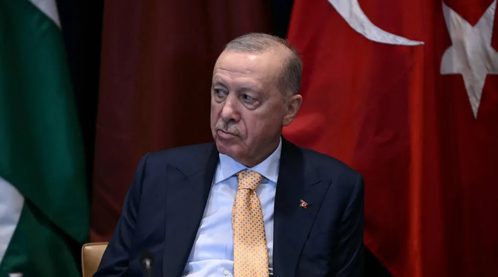 الرئيس التركي رجب طيب إردوغان يعقد اجتماعاً في نيويورك يوم 22 سبتمبر 2026 (أ.ف.ب)