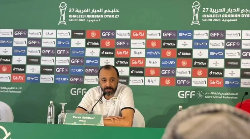 المغربي طارق السكتيوي مدرب منتخب عمان (الشرق الأوسط)