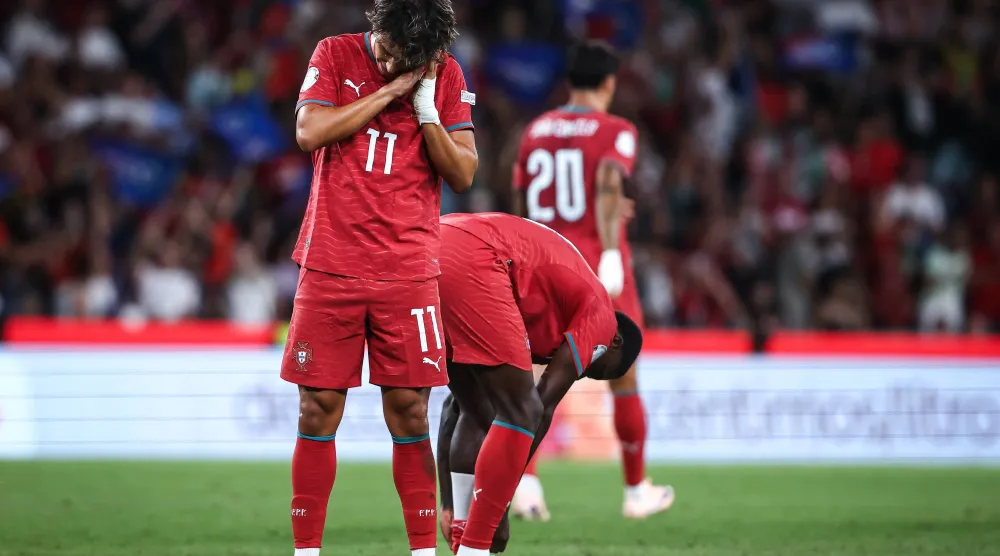 جواو فيليكس يحتفل بهدف فوز البرتغال على ويلز (إ.ب.أ)