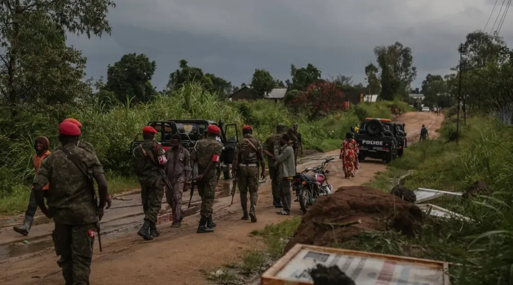 Kongo Demokratik Cumhuriyeti'nde askeri polis, (AFP)