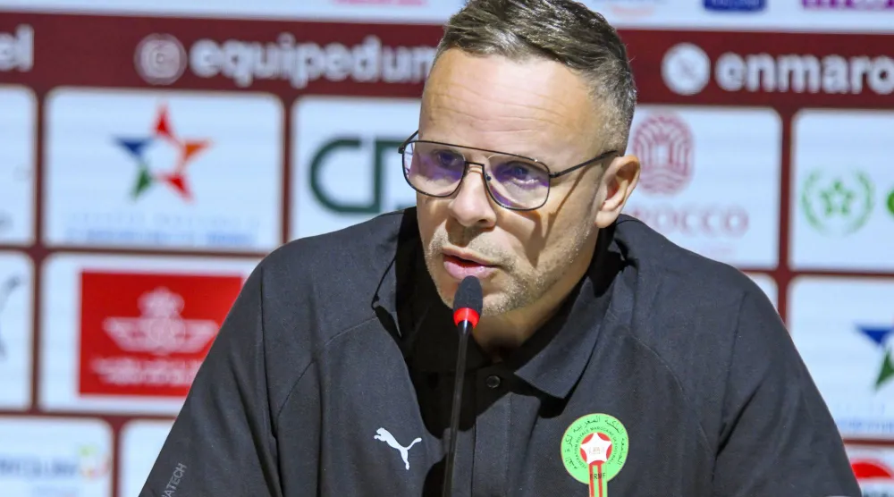 محمد وهبي مدرب المنتخب المغربي (إ.ب.أ)