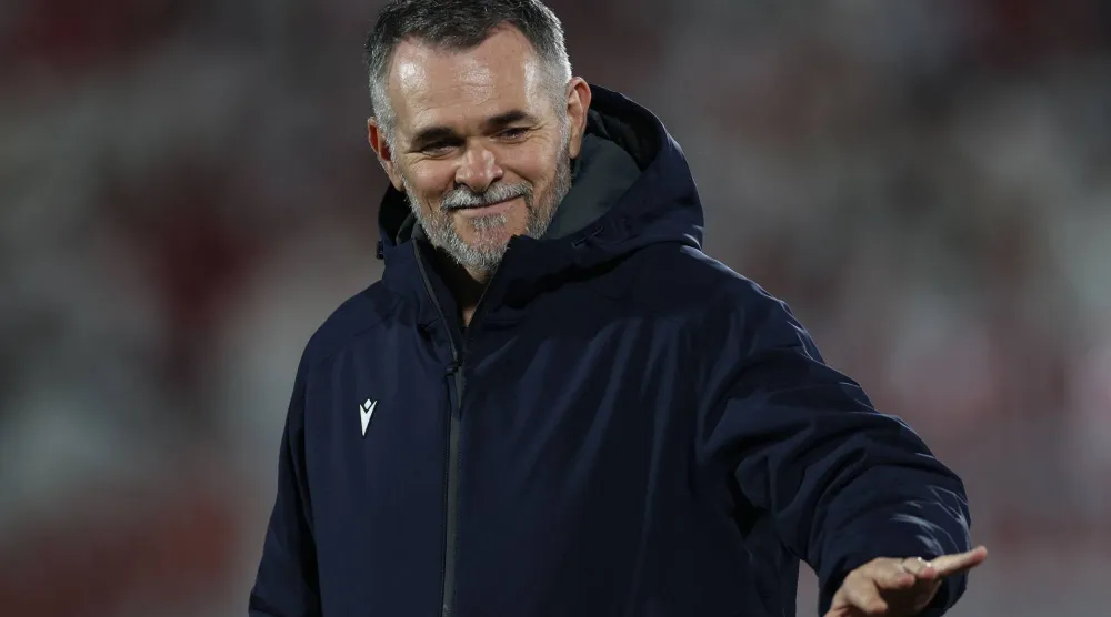 الفرنسي ويلي سانيول مدرب منتخب جورجيا المستقيل (أ.ف.ب)