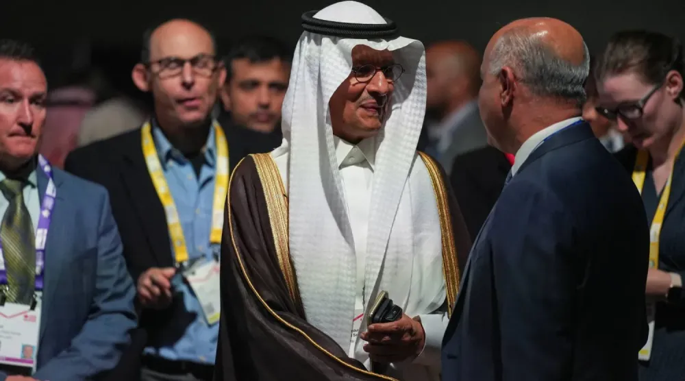 Suudi Arabistan Enerji Bakanı, 2023 yılında Kanada’nın Calgary kentinde düzenlenen 24. Dünya Petrol Kongresi’nin açılış töreninde (Reuters)