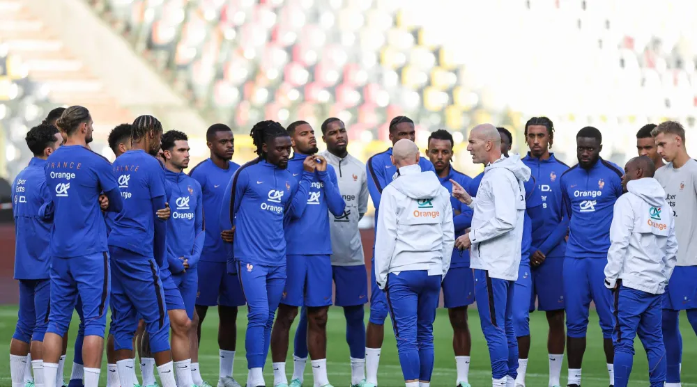منتخب فرنسا يبحث عن خيارات هجومية مختلفة في مواجهته ضد بلجيكا (أ.ف.ب)