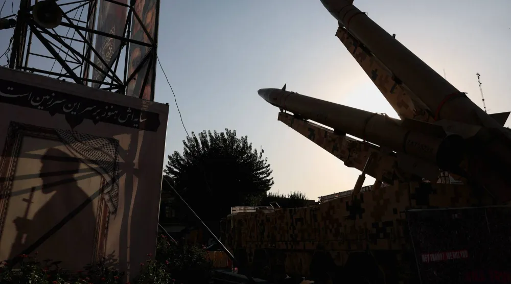 Iranian missiles are displayed on a street in Tehran, Iran, September 27, 2026. Majid Asgaripour/WANA (West Asia News Agency) via Reuters