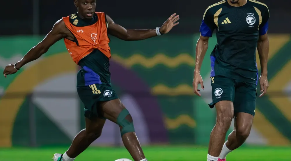 Yeşiller, Mezopotamya Aslanları karşılaşması öncesi hazırlıklarını sürdürüyor (Suudi Arabistan Futbol Federasyonu)