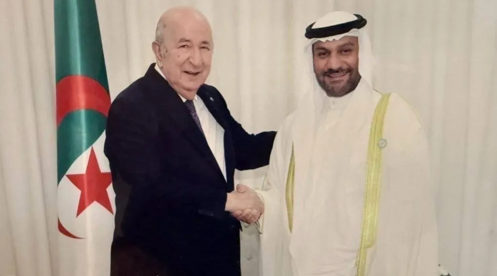 الرئيس الجزائري عبد المجيد تبون خلال استقباله أمين عام «أوبك» (إكس)