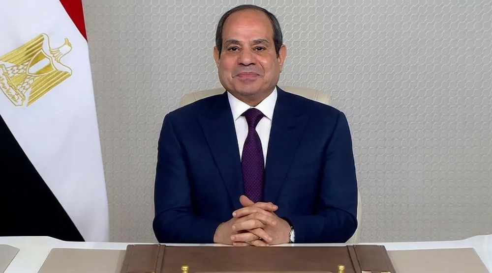 الرئيس المصري عبد الفتاح السيسي خلال أحد اللقاءات (الرئاسة المصرية)