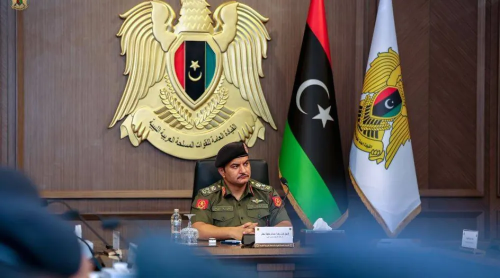 نائب القائد العام للجيش الوطني الليبي الفريق أول صدام حفتر (إعلام القيادة العامة)
