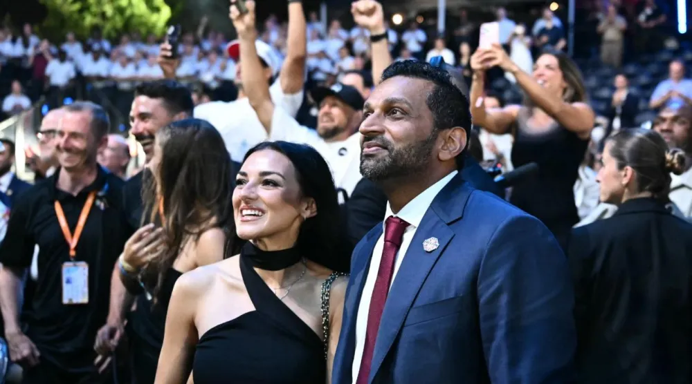 ABD Başkanı Donald Trump'ın Beyaz Saray'daki UFC temalı doğum günü kutlamasına katılan FBI Direktörü Kash Patel, özel ajanlara karma dövüş sanatları tekniklerini öğretmeleri için Dana White'ın UFC antrenörlerini getirmeye yönelik bir girişim başlattı (AFP)