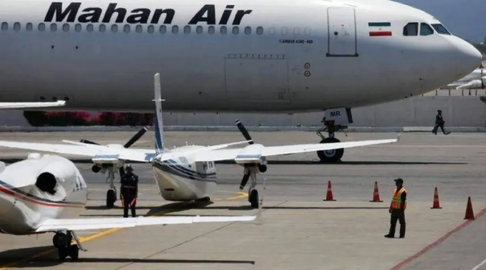 طائرة من طراز «إيرباص A340-600» تابعة لشركة «ماهان إير» الإيرانية (أرشيفية - رويترز)