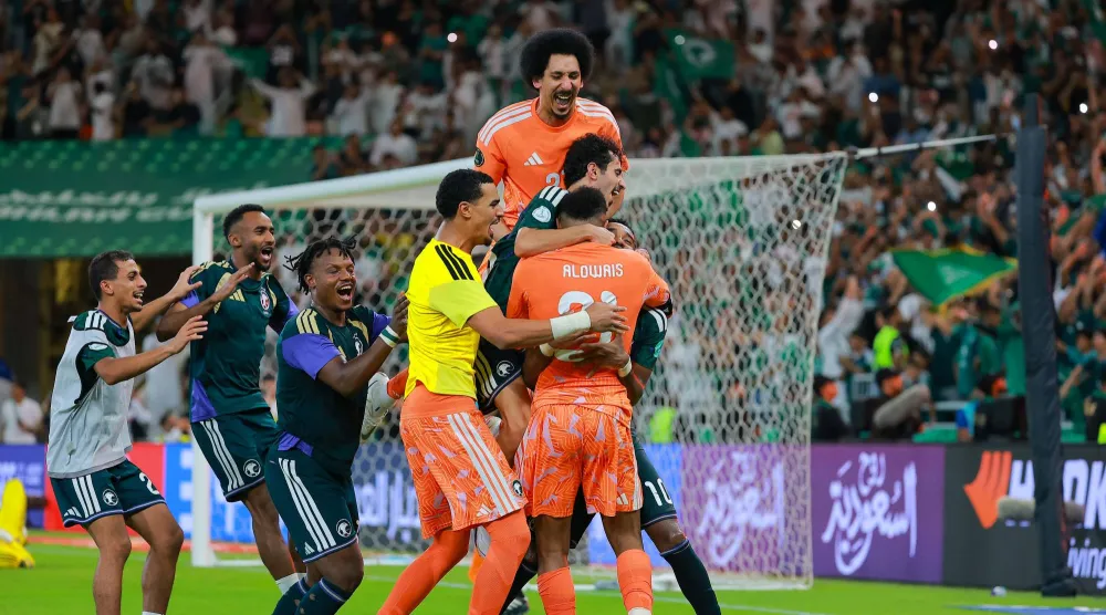 صمد المنتخب السعودي في 4 مباريات لتظل شباكه نظيفة بلا أهداف (تصوير: محمد المانع) 