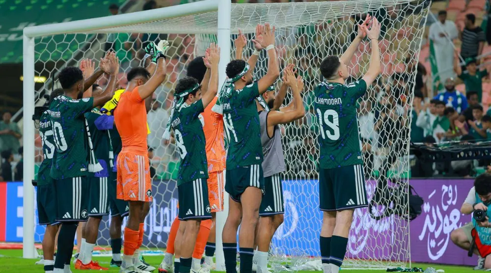 يعود المنتخب السعودي إلى نهائي كأس الخليج بعد غياب 7 أعوام بحثاً عن أول انتصار له في مباراة نهائية بالبطولة (تصوير: محمد المانع)