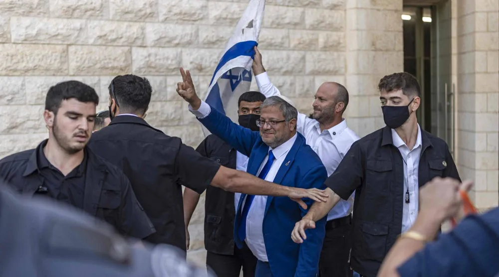 وزير الأمن القومي الإسرائيلي إيتمار بن غفير في المحكمة العليا الإسرائيلية (أرشيفية - أ.ف.ب)