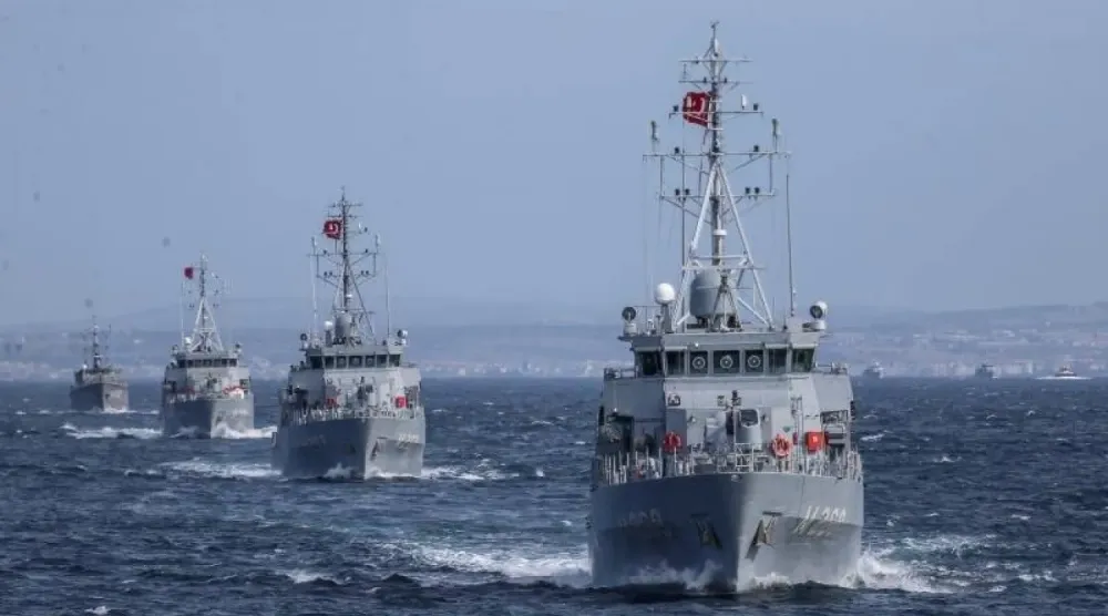 Geçen yıl düzenlenen NATO’ya bağlı “Nusret 2025” tatbikatı sırasında Türk gemileri (Türkiye Milli Savunma Bakanlığı)