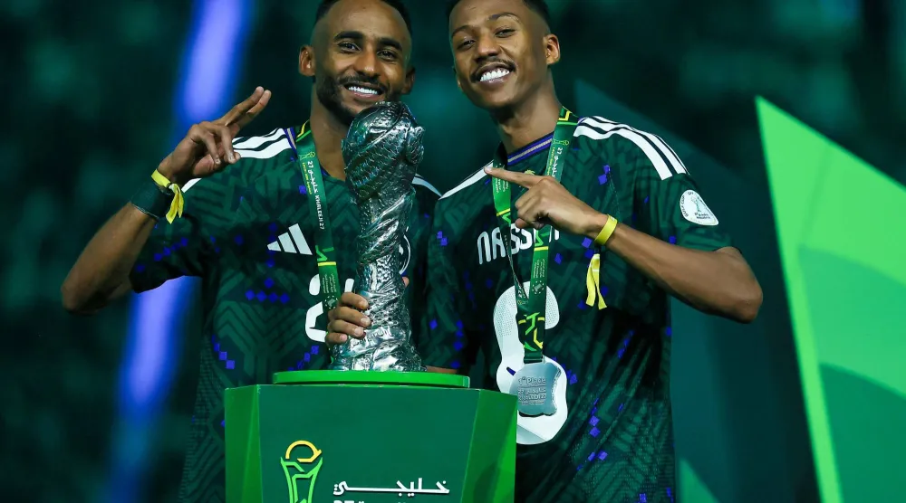 ناصر الدوسري أشار إلى أن اللقب مع المنتخب يحمل شعورا مختلفا (تصوير: محمد المانع) 