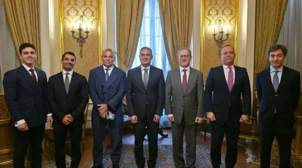 مشاورات بين مسؤولين مصريين وإيطاليين في روما يناير الماضي (وزارة الخارجية المصرية)