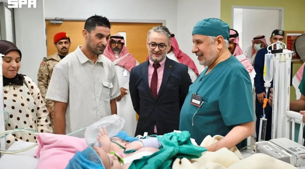 The medical and surgical team of the Saudi Conjoined Twins Program began the separation surgery for 13-month-old Moroccan conjoined twins. SPA